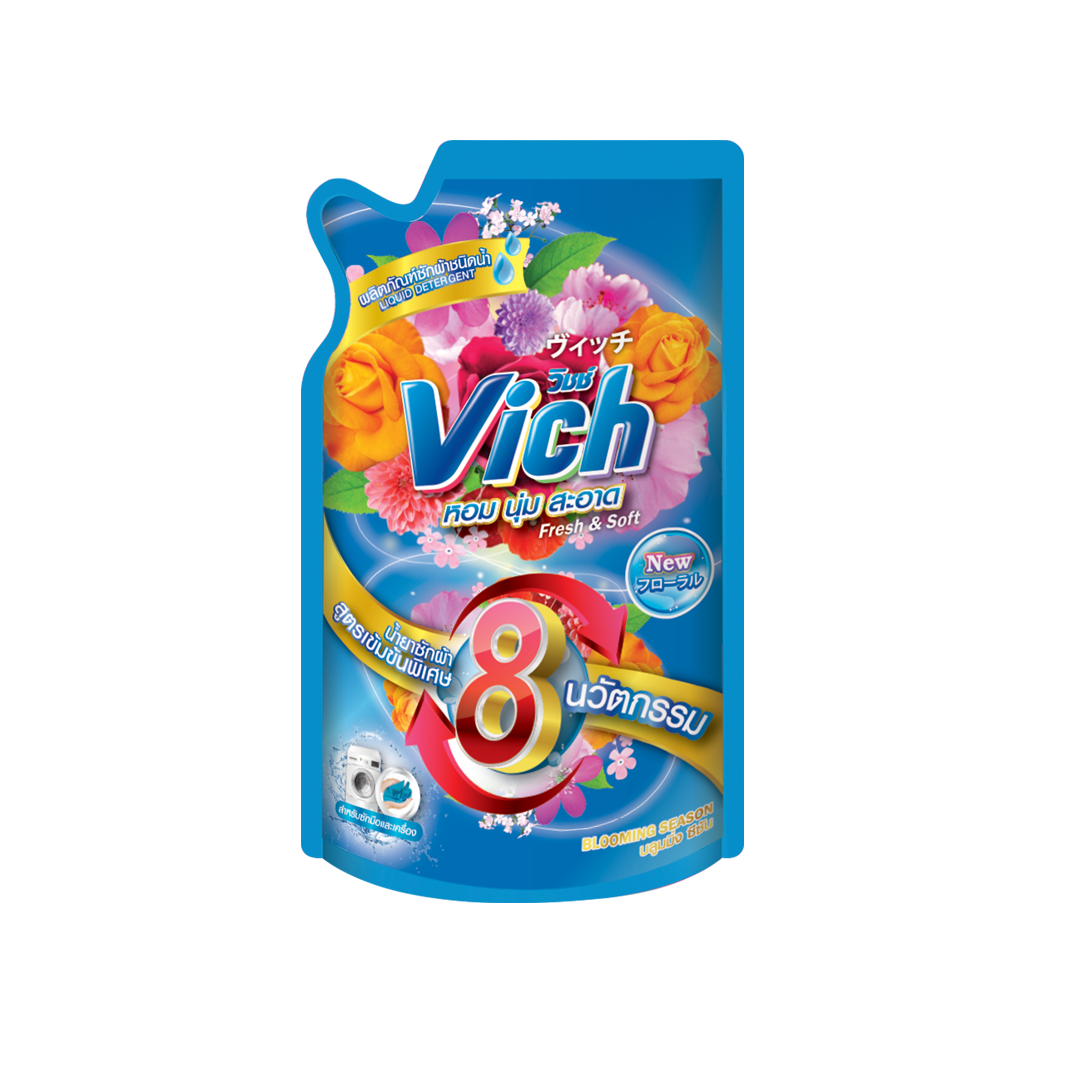 น้ำยาซักผ้าวิชช์ Vich กลิ่นบลูมมิ่ง ซีซั่น 380ml