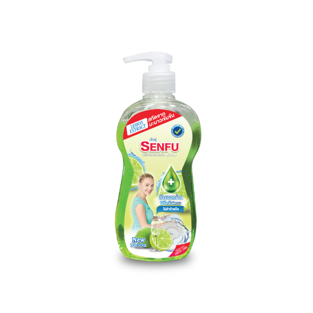 น้ำยาล้างจานเซ็นฟู Senfu กลิ่นมะนาว 500ml